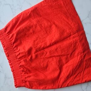 J Crew Orange Linen Blend Mini Skirt 2